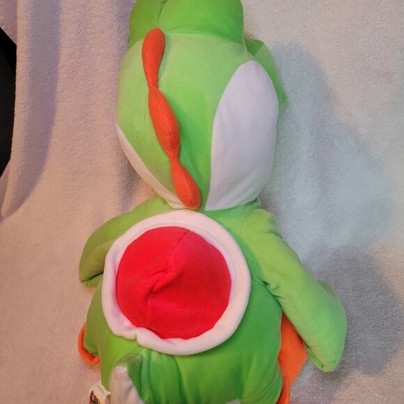 Super Mario Brothers Yoshi Large Plush 22” Stuffed Nintendo 2019 Shell Pocket - Picture 8 of 10